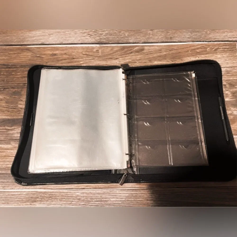 Day-Timer Genuine Leather Zip Folio Organizer